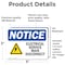 Signmission Electrical Service Main Disconnect Sign With Symbol, 5 in W x Rectangle, Vinyl Decal OS-2PACK-NS-D-35-L-11694 - alternate 6